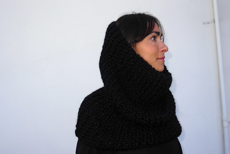 Mapu baby alpaca collar, Maydi, wool, natural fibers, knitwear, handmade, buenos aires, contemporary design, timeless garments, tejidos, lanas