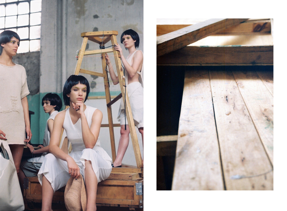 MAYDI Tunic dress hand-knitted and Tank top hand-knitted by ROOMIE FASHION EDITORIAL #10