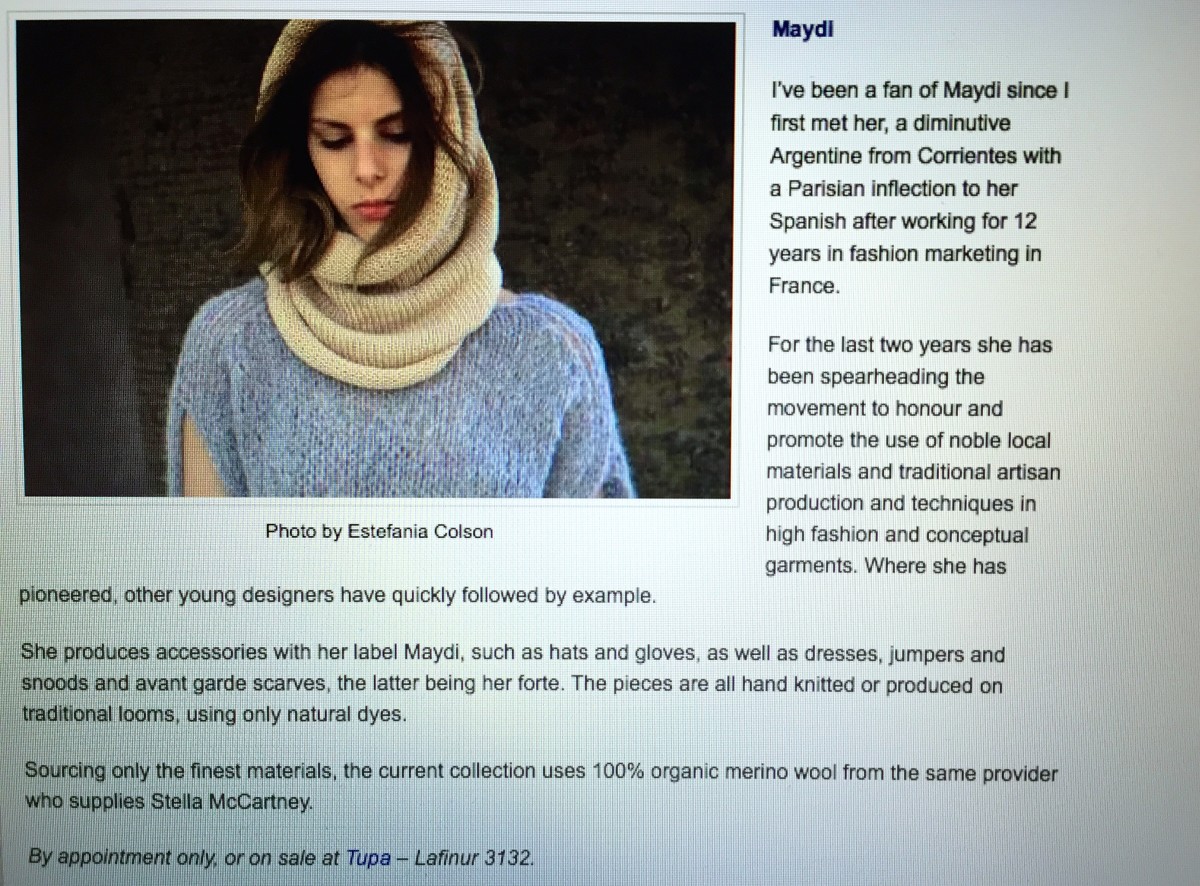 Maydi at Argentine Independent I Undercover BA: Hottest Emerging Designers 