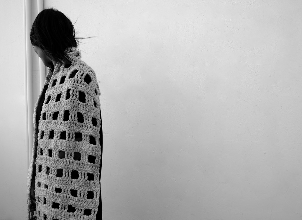 Antuco shawl, Maydi, wool, natural fibers, knitwear, handmade, buenos aires, contemporary design, timeless garments, tejidos, lanas